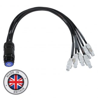 PowerCON (White) to Socapex Fan In
