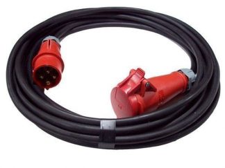 Motor Power Cable (16A 415V 3Ø, Red) - 30m